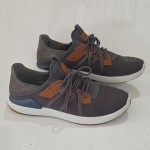 Olukai Mio Li Men's Gray and Brown Athletic Shoes Size 10